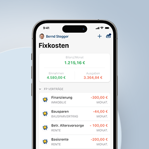 Übersicht über Ihre Verträge, FP Finanzpartner 360° App Übersicht über Ihre Verträge, FP Finanzpartner 360° App