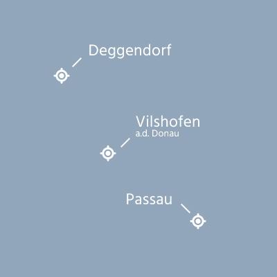 Kartenansicht Vilshofen an der Donau
