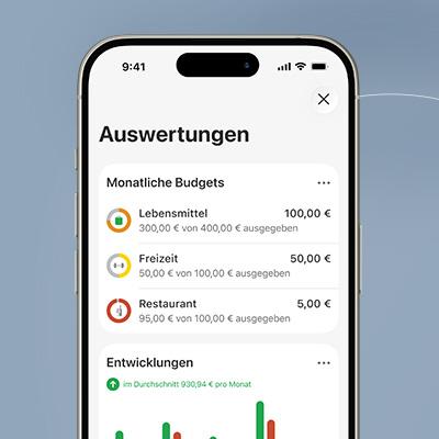 Detaiilierte Auswertungen für eine umfangreiche Finanzplanung